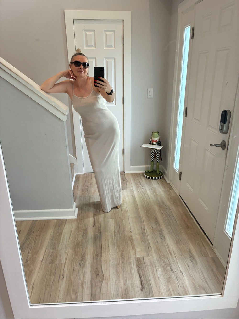 SKIMS Ivory Slim Tank Maxi Dress